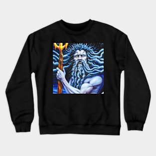 Zeus - painting of the greek ancient god Crewneck Sweatshirt